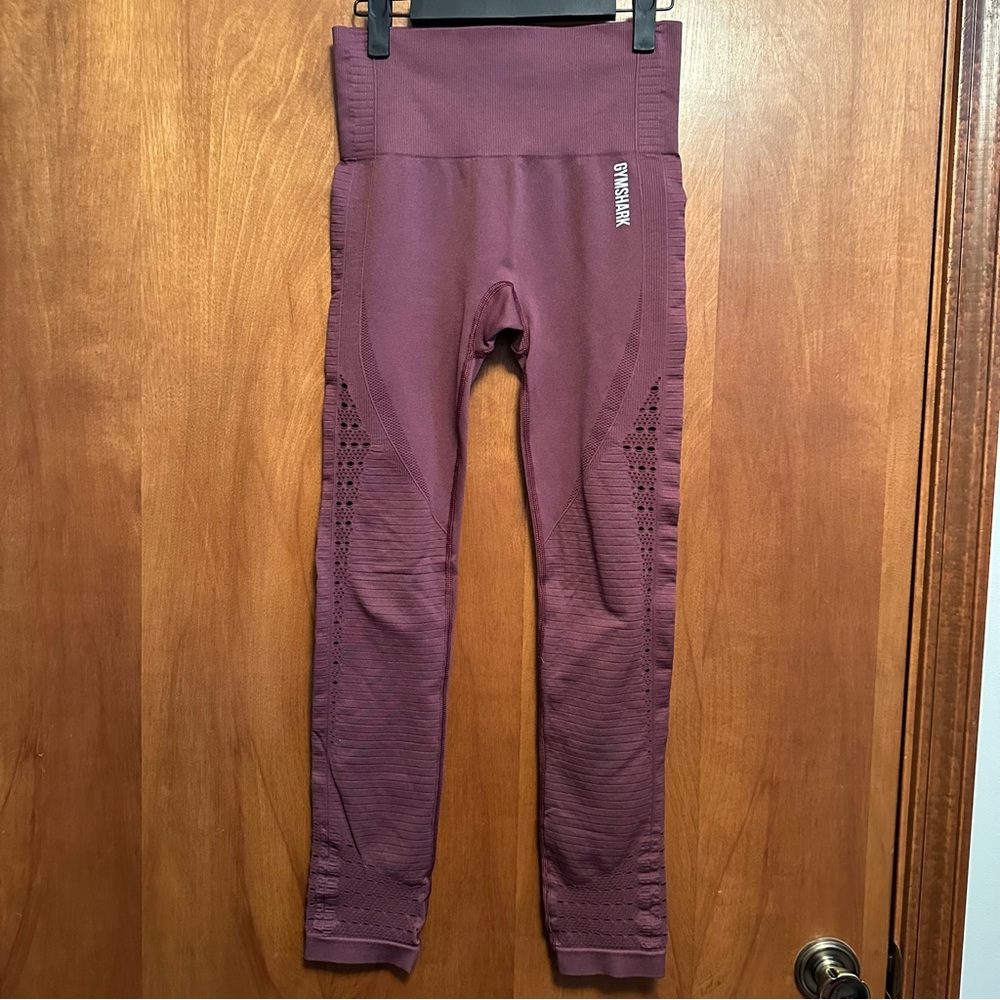 Gymshark Leggings Pants Maroon Burgundy Medium